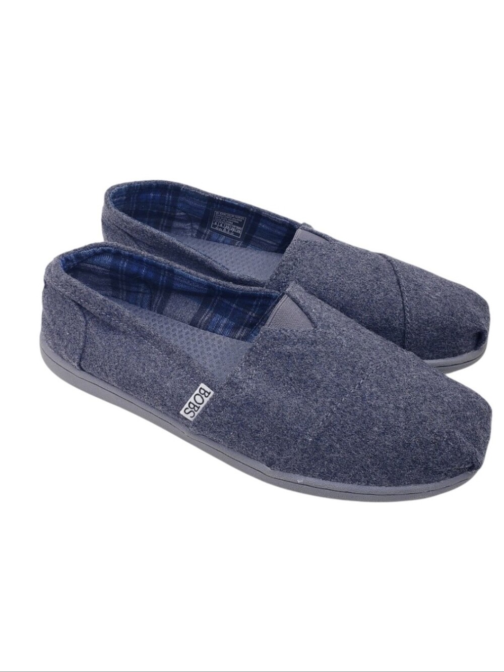 Bobs Skechers Gray Dual Density Memory Foam Slip On Casual Flats Women's Size 9 - Picture 12 of 12
